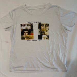 Scarface ‘The Eyes Chico They Never Lie’ Art Collab Sz L Fitted PTP 22-24
